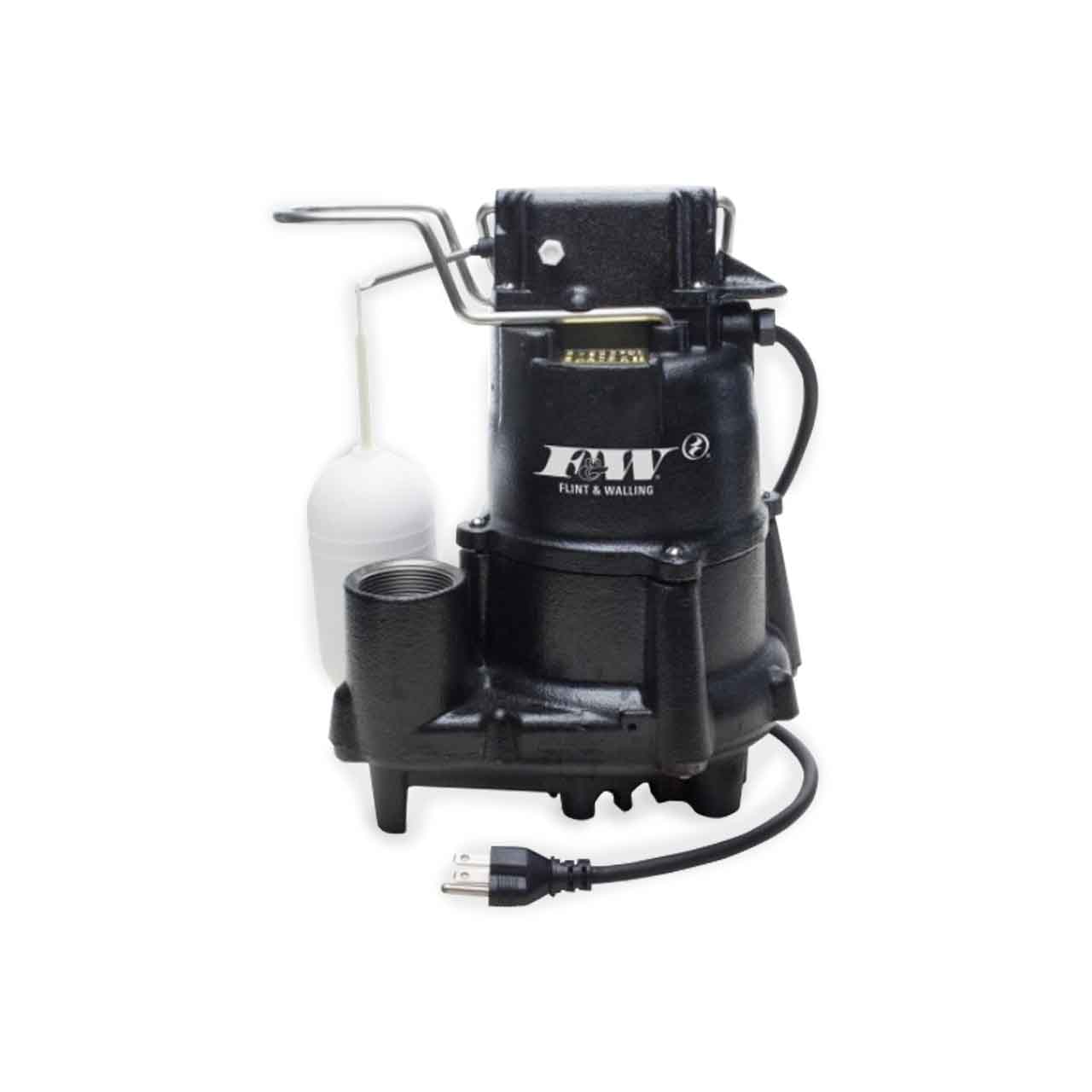 Flint & Walling F1098 High Capacity Contractor Sump Pump 0.5 HP 115V 1PH  Automatic