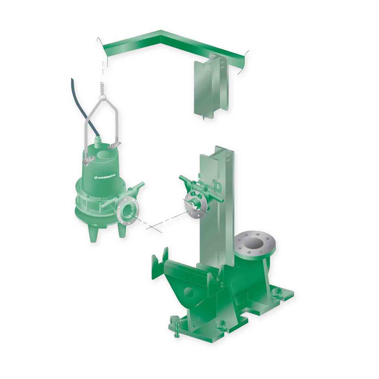 Hydromatic Pultruded Guide Rail System 6.00"