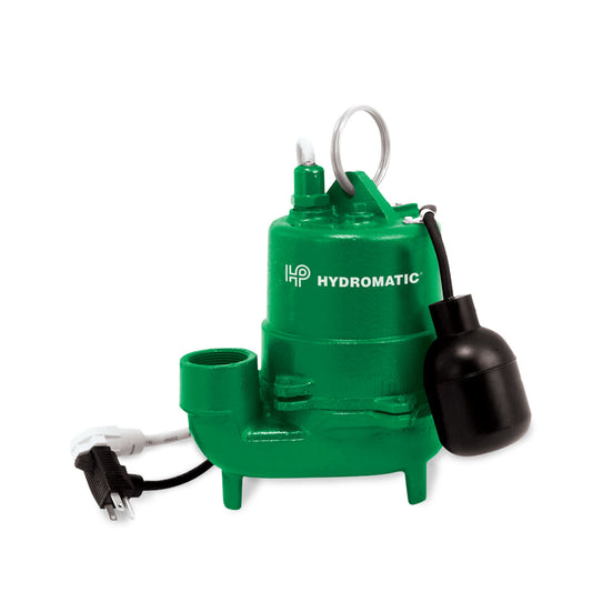 Hydromatic HTS33A1 Submersible Sump Pump High Temp 0.33 HP 115V 1PH Automatic 20' Cord