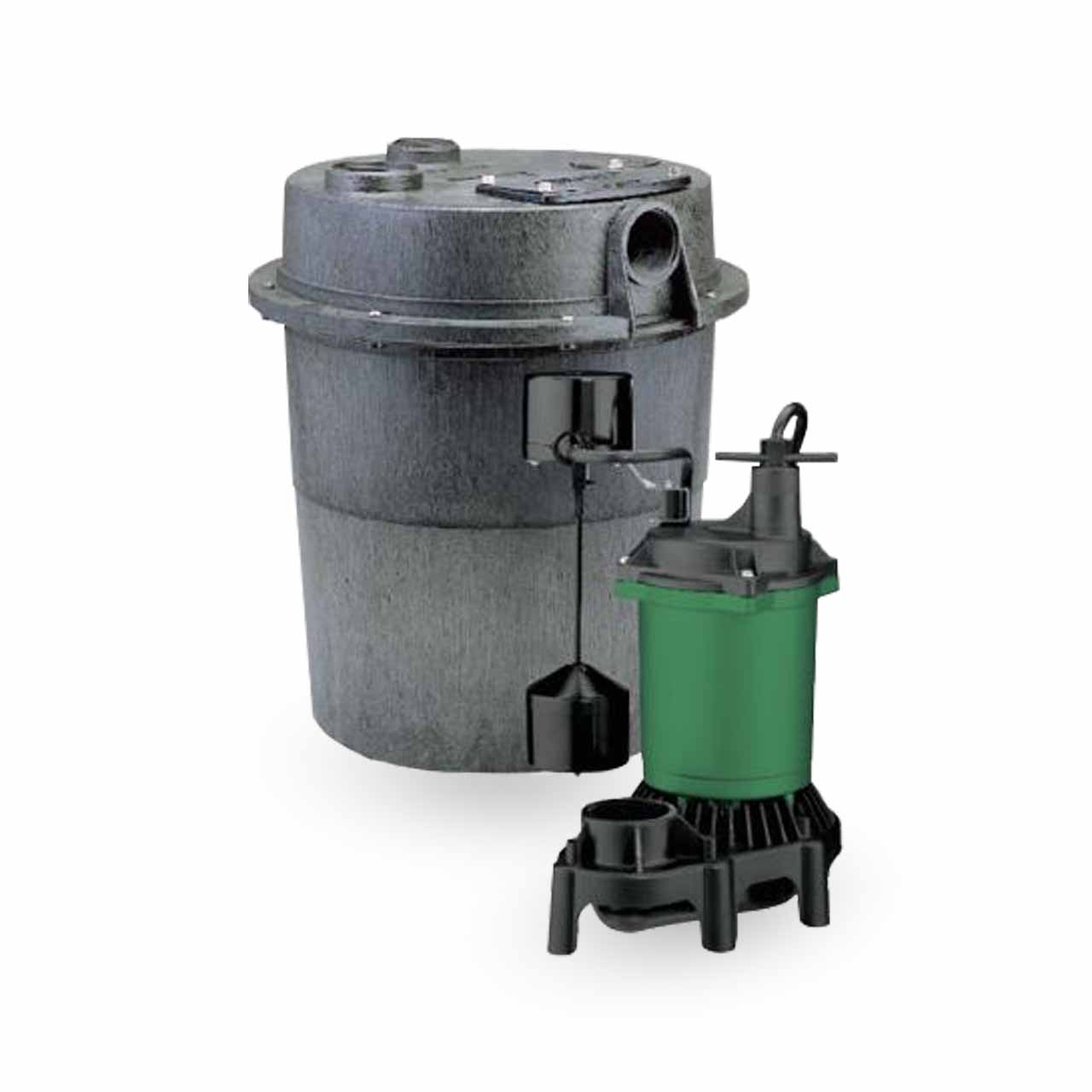 Myers ED-MS33PV10 Packaged Sink Sump Pump System 0.33 HP 115V 10' Cord