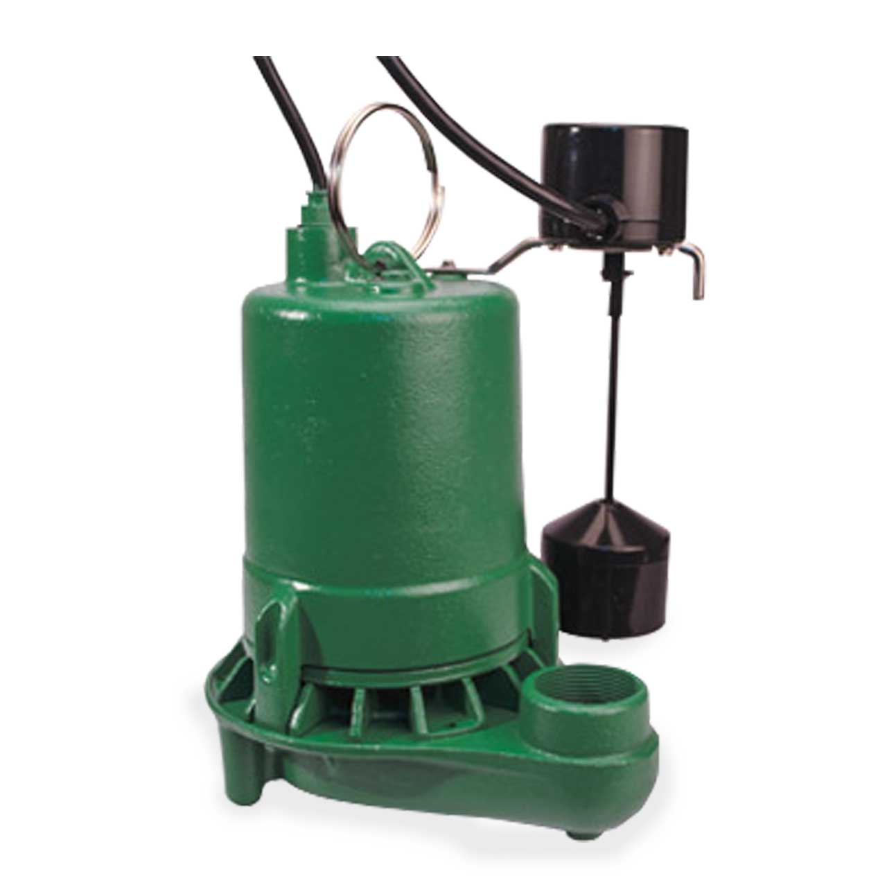 Myers MSCI50V20 Heavy-Duty Cast Iron Sump Pump 0.5 HP 115V 20' Cord Automatic