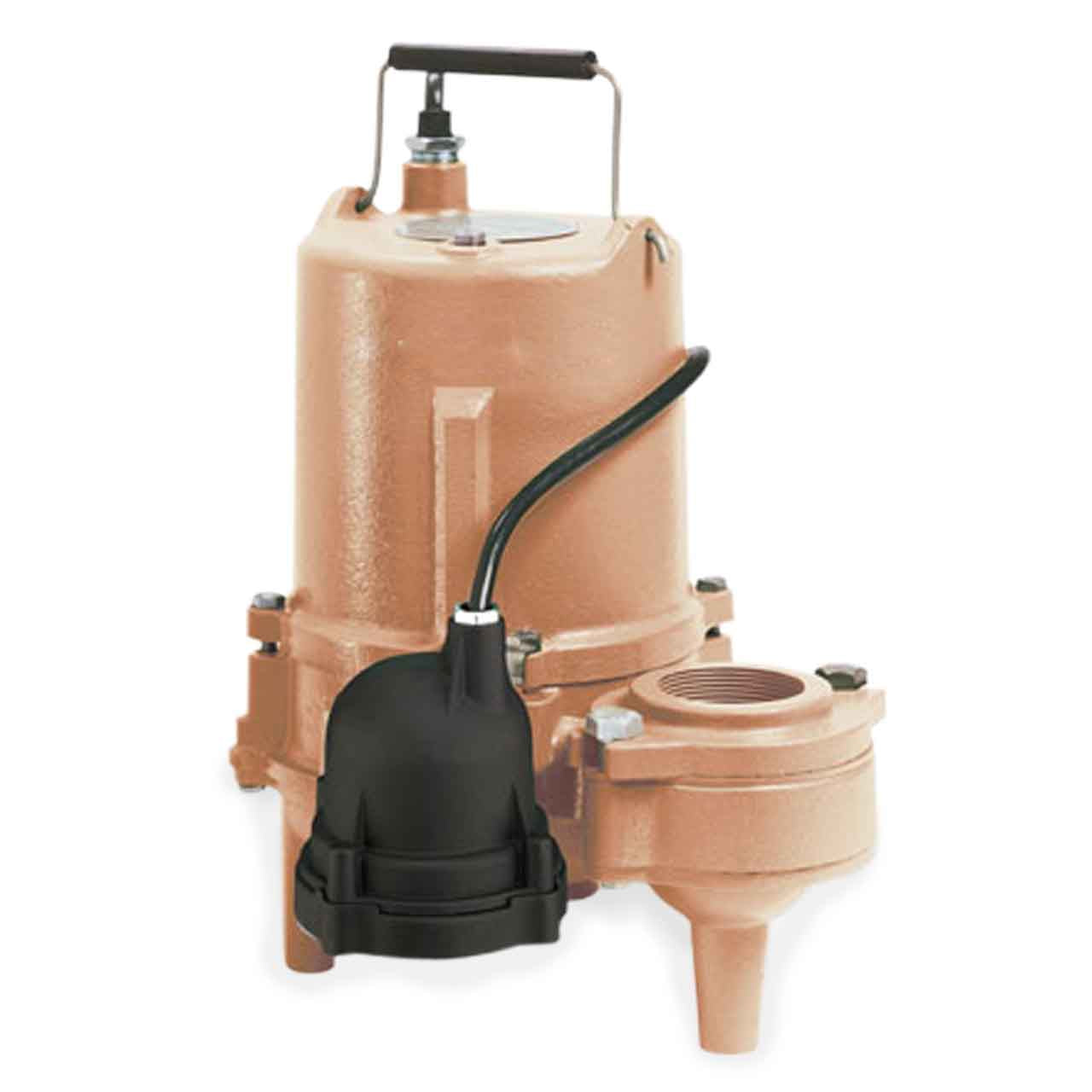 Myers MSP50AB1 Submersible Sewage Pump 0.5 HP 115V 1PH Bronze Automatic 20' Cord