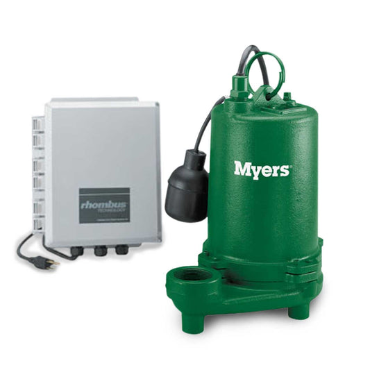 Myers S50HTPC1 High-Temperature Effluent Pump 0.5 HP 115V 20' Cord Automatic