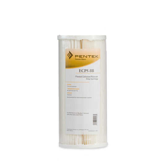 Pentek ECP5-BB Pleated Cellulose Polyester Cartridge 4.5" X 10" 5 Micron