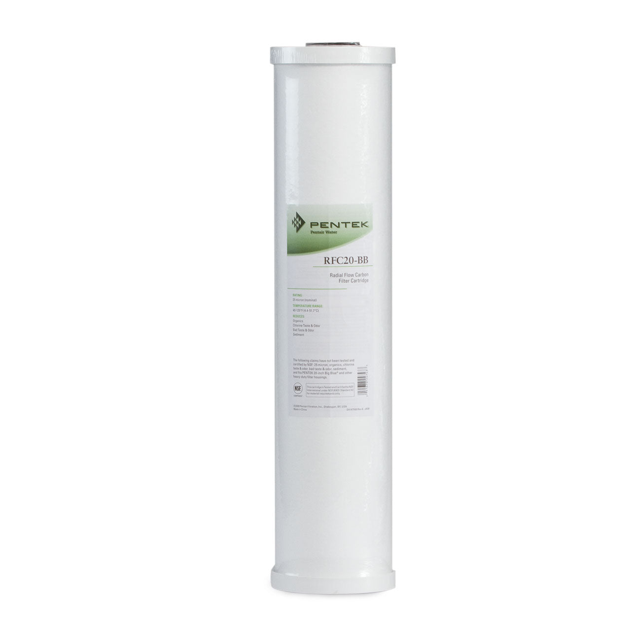 Pentek RFC-20BB Radial Flow Carbon Cartridge 4.5" X 20" 25 Micron
