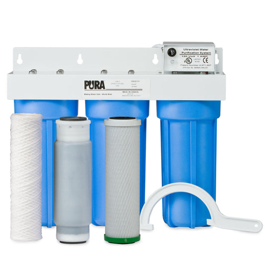PURA UVB Series Model UVB3-EPCB/GC/SD 2 GPM Ultraviolet Water Treatment System, 120V