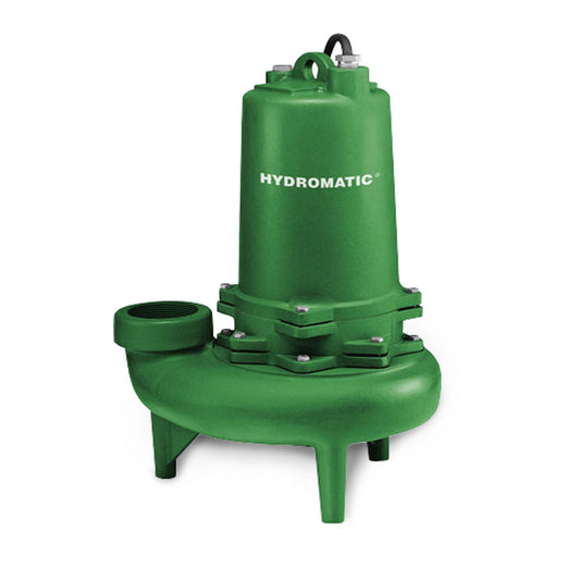 Hydromatic S3W100M2-2 Submersible Sewage Pump 1 HP 230V 1PH Manual 20' Cord