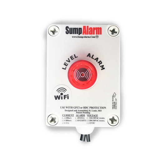 Sump Alarm SA-120V-1L-20SB-WIFI Wireless (WiFi) High Water Alarm 120V 16ft SludgeBoss Float