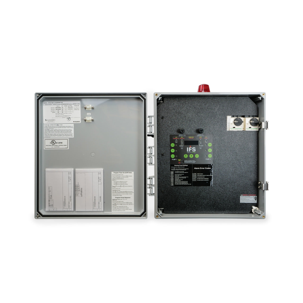 SJE-Rhombus Model IFS6 3-Phase 208/240/480/600V Duplex Control Panel