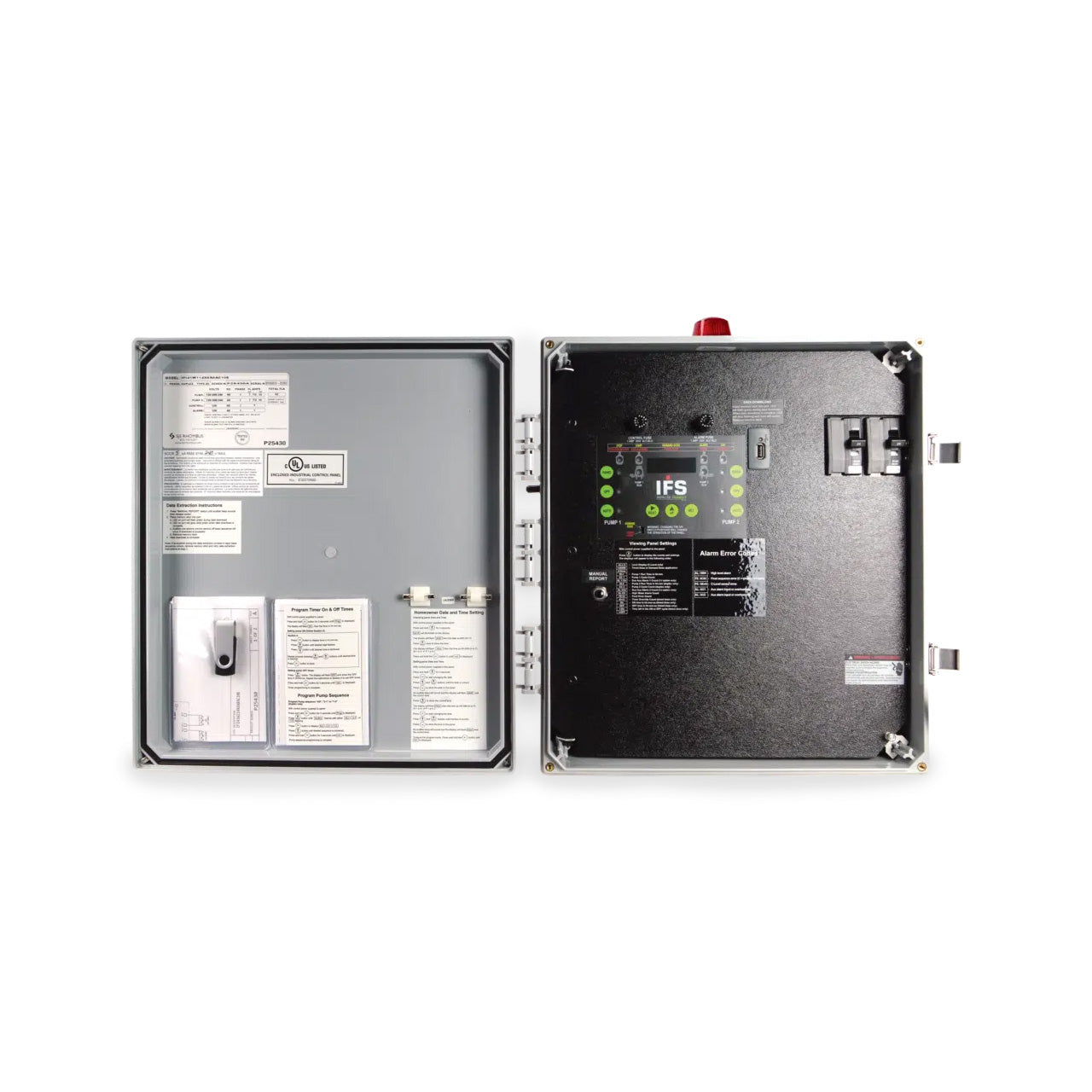 SJE-Rhombus Model IFS In-Site Single Phase 120/208/240V Duplex Control Panel