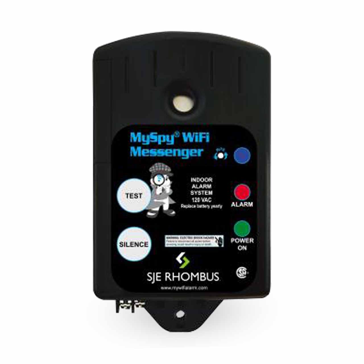 SJE-Rhombus MSWF-01X MySpy™ WiFi Messenger Alarm System 120V  No Float