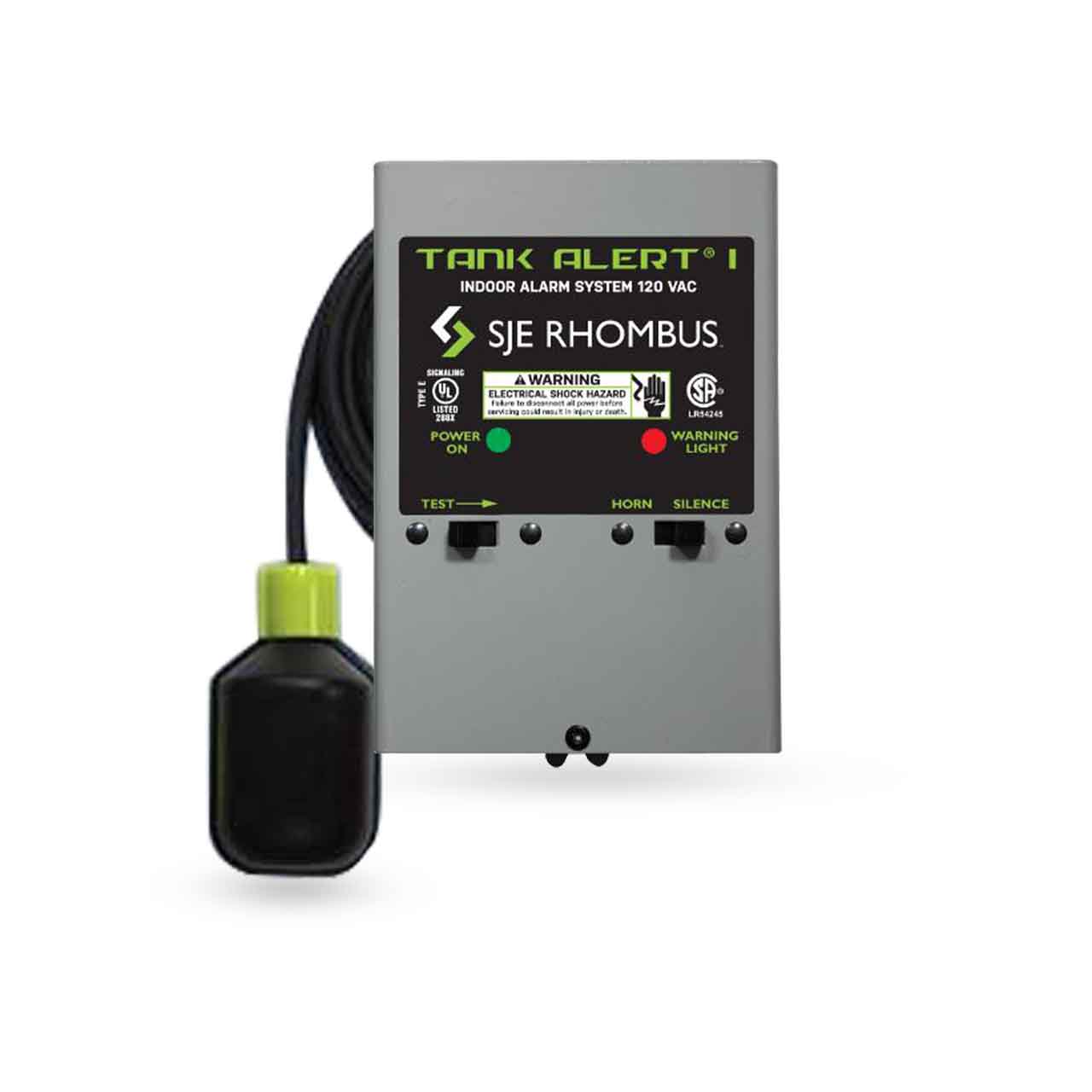 SJE-Rhombus Tank Alert I Alarm System 230 VAC w/15’ Sensor Float Low Level