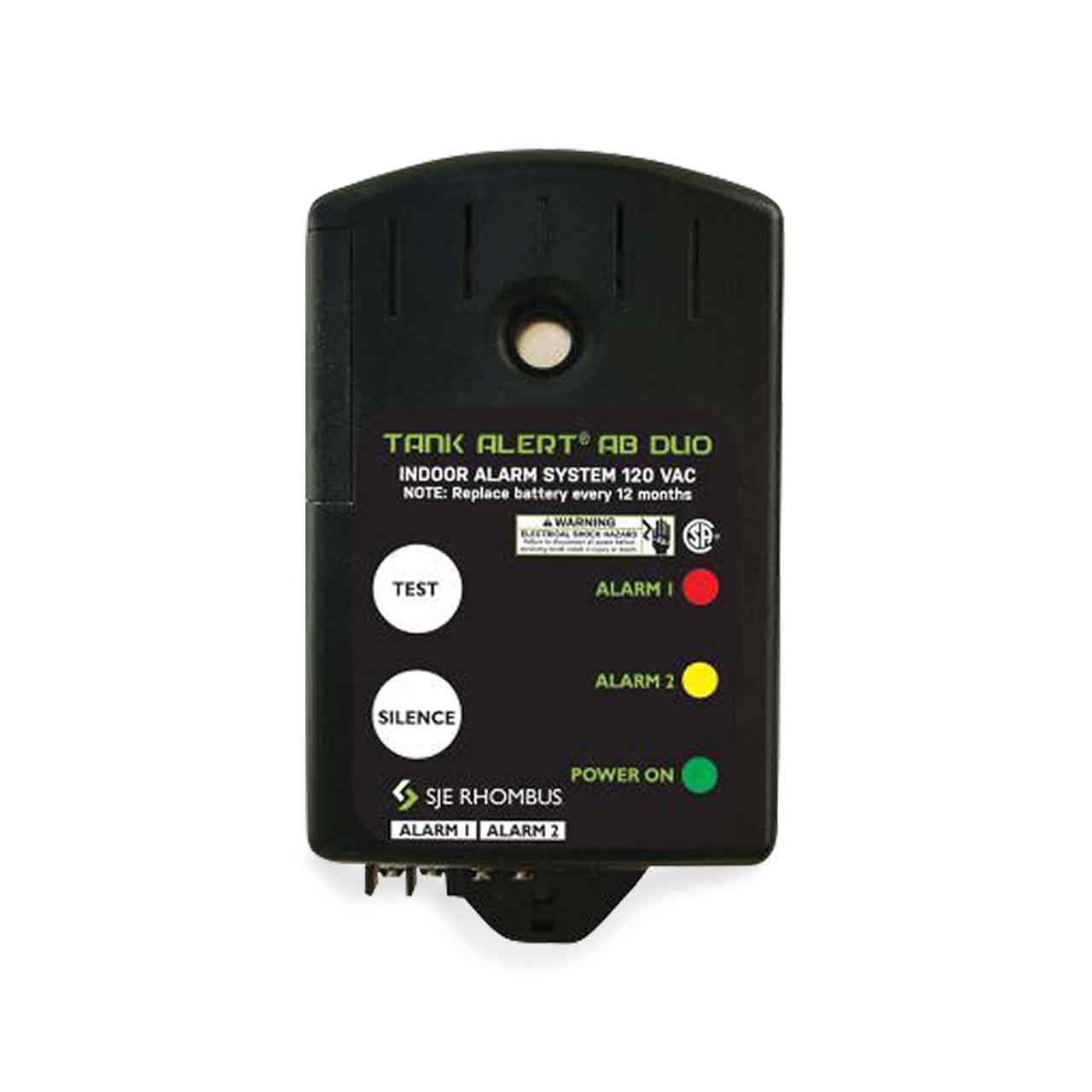 SJE-Rhombus Tank Alert TA AB DUO-01X Alarm System (120 VAC - no float switch)
