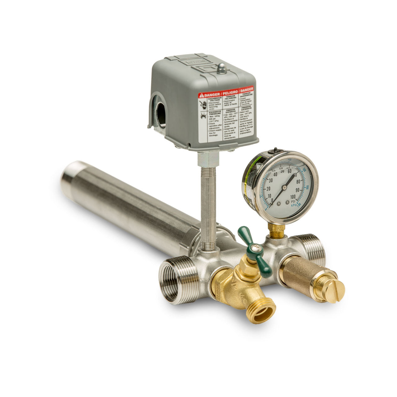 RCW No Lead Stainless Steel Pressure Tank Tee Assembly