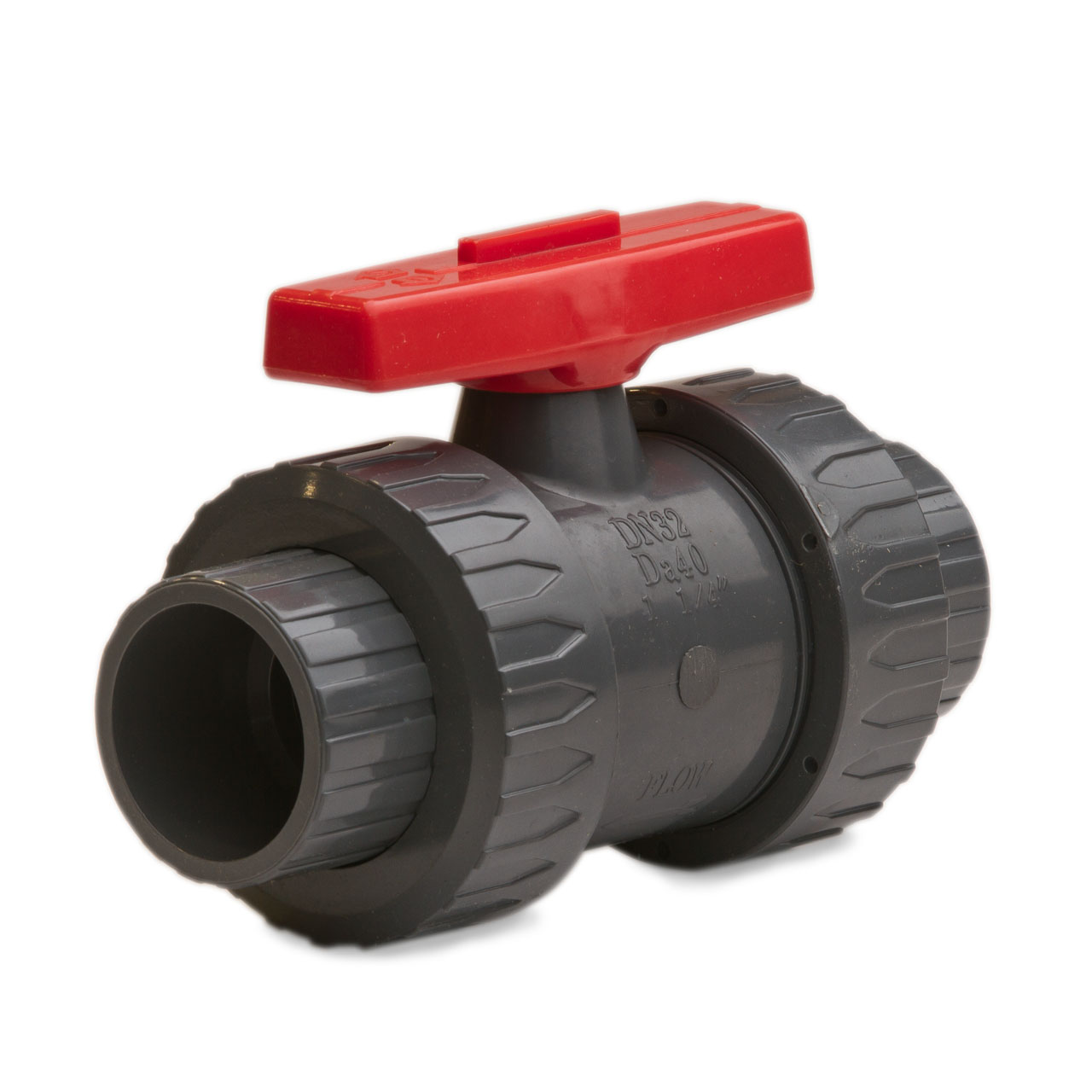 TVI 0125SBBML Safety Block True Union Ball Valve 1-1/4" Socket and Threaded