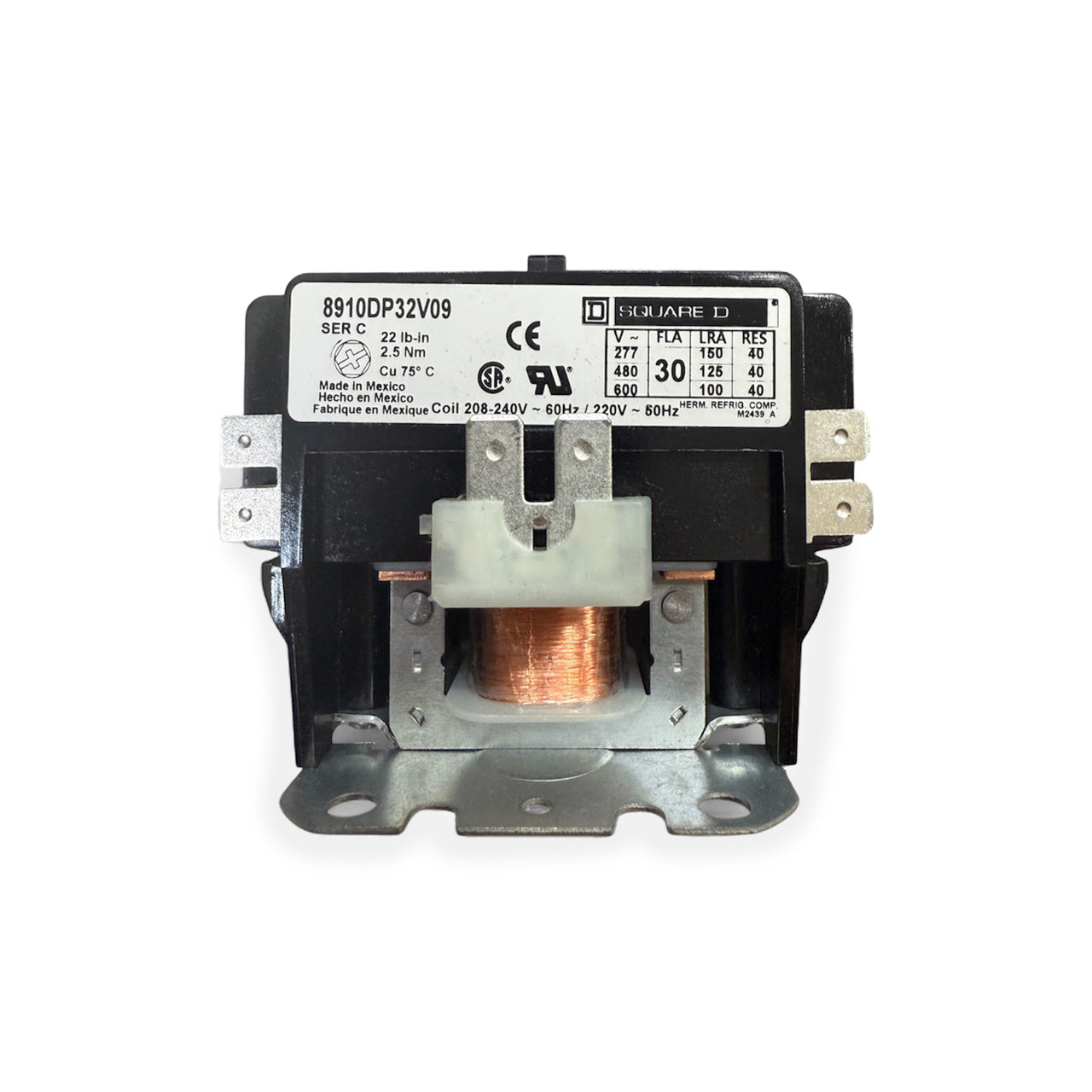 Square D 5B125 2 Pole 30 Amp Contactor