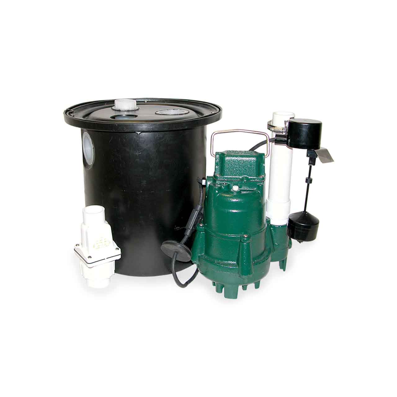 Zoeller 135-0005 Model 135 Preassembled WM152 Drain Pump System with  Polypropylene Basin & Lid
