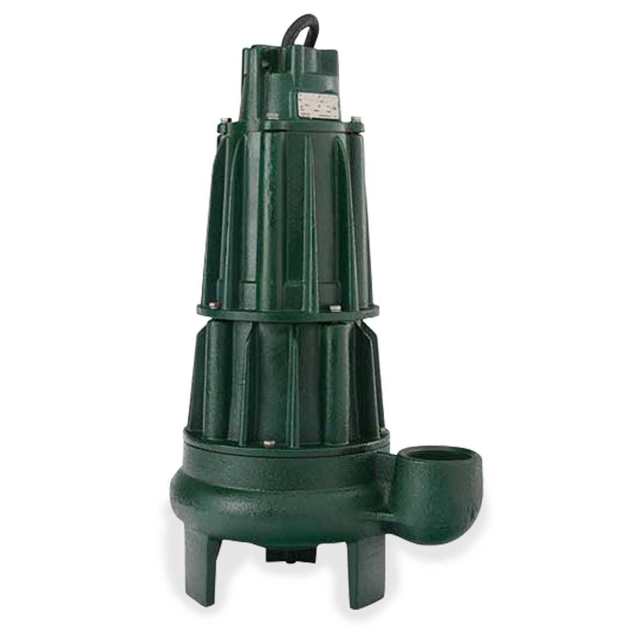 Zoeller 661-0034 Model G661 Sewage Waste Dewatering Non-Clog Pump 7.5 HP 460V 3PH 50' Cord Vertical Discharge