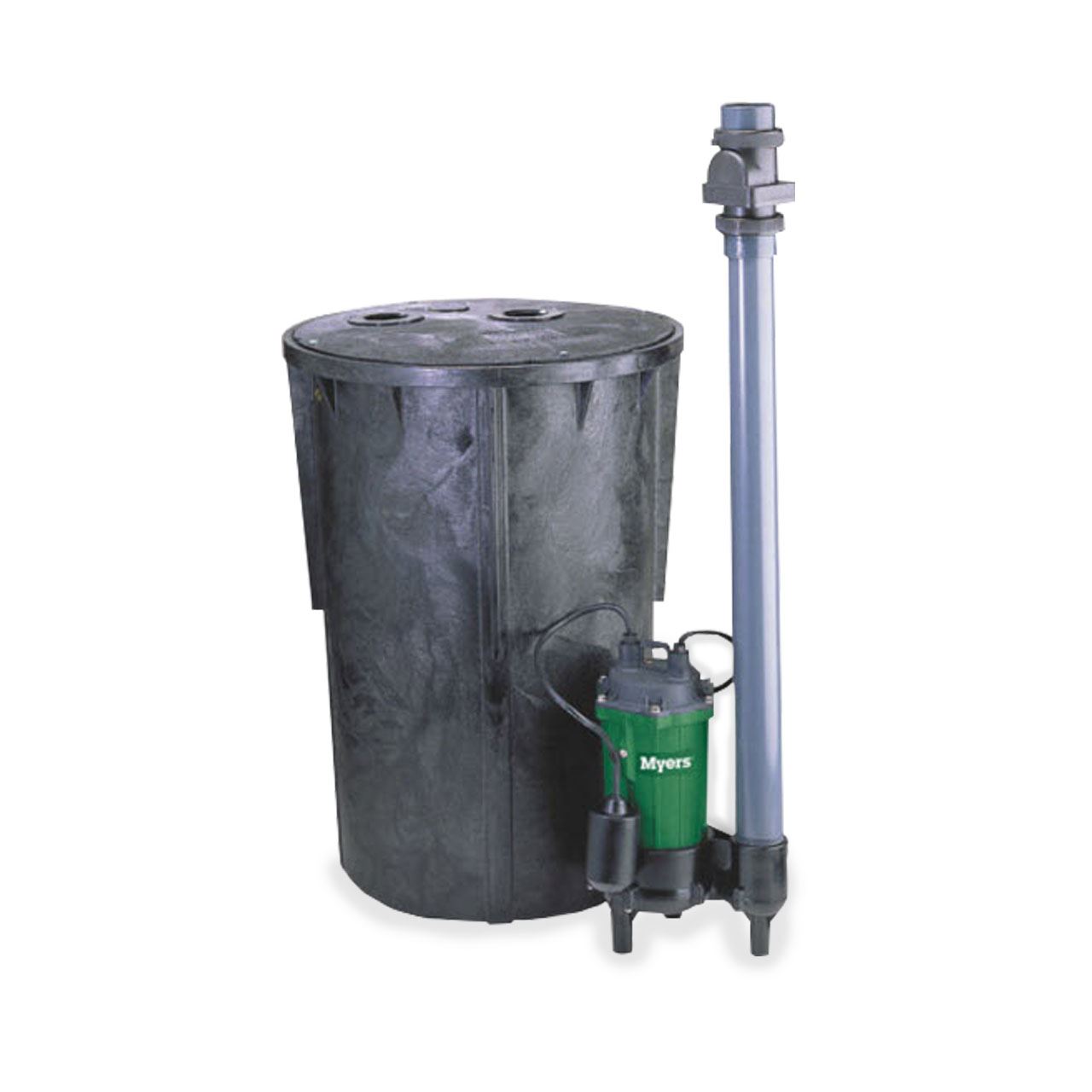 sealed residential sewage ejector pump system