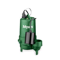 Myers ME40MC-11-CI Cast Iron Effluent Pump 0.4 HP 115V 20 Cord Manual Myers ME40, ME40A-11, ME40AC-11, ME40M-11, ME40MC-11, ME40AC-21, ME40MC-21, ME40P-1, ME40PC-1, ME40PC-2, effluent pump, sump pump