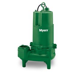 Myers WHR5-11C Sewage Pump 0.5 HP 115V 1 PH Manual 20 Cord Myers WHR, Myers WHR5, solid sewage pump, solids handling pump