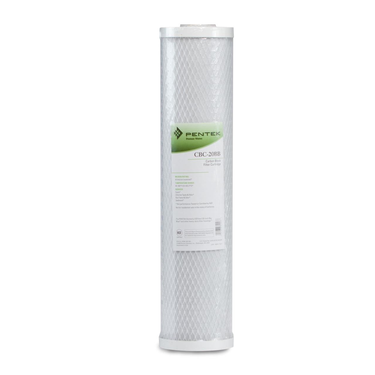 Pentek CBC-20BB Carbon Block Filter Cartridge 4.5