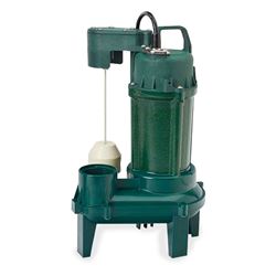 Zoeller 212-0001 Model M212 Sewage Pump 0.5 HP 115V 1PH 10 Cord Automatic dewatering pump, sewage pump, submersible pump, dewatering, effluent pump, pump, Model M212, 212-0001